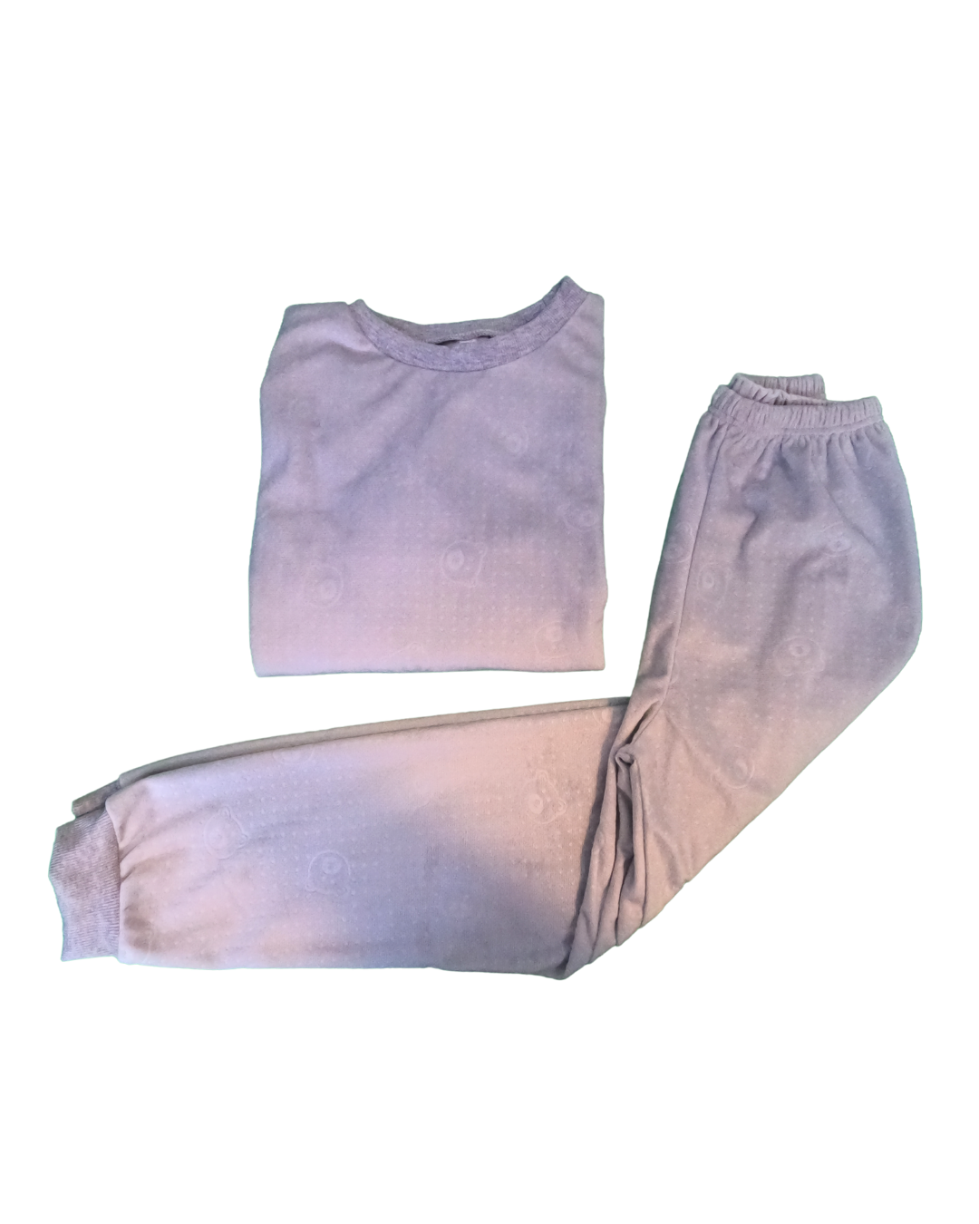 Pijama Terciopelo - Ositos Plomo