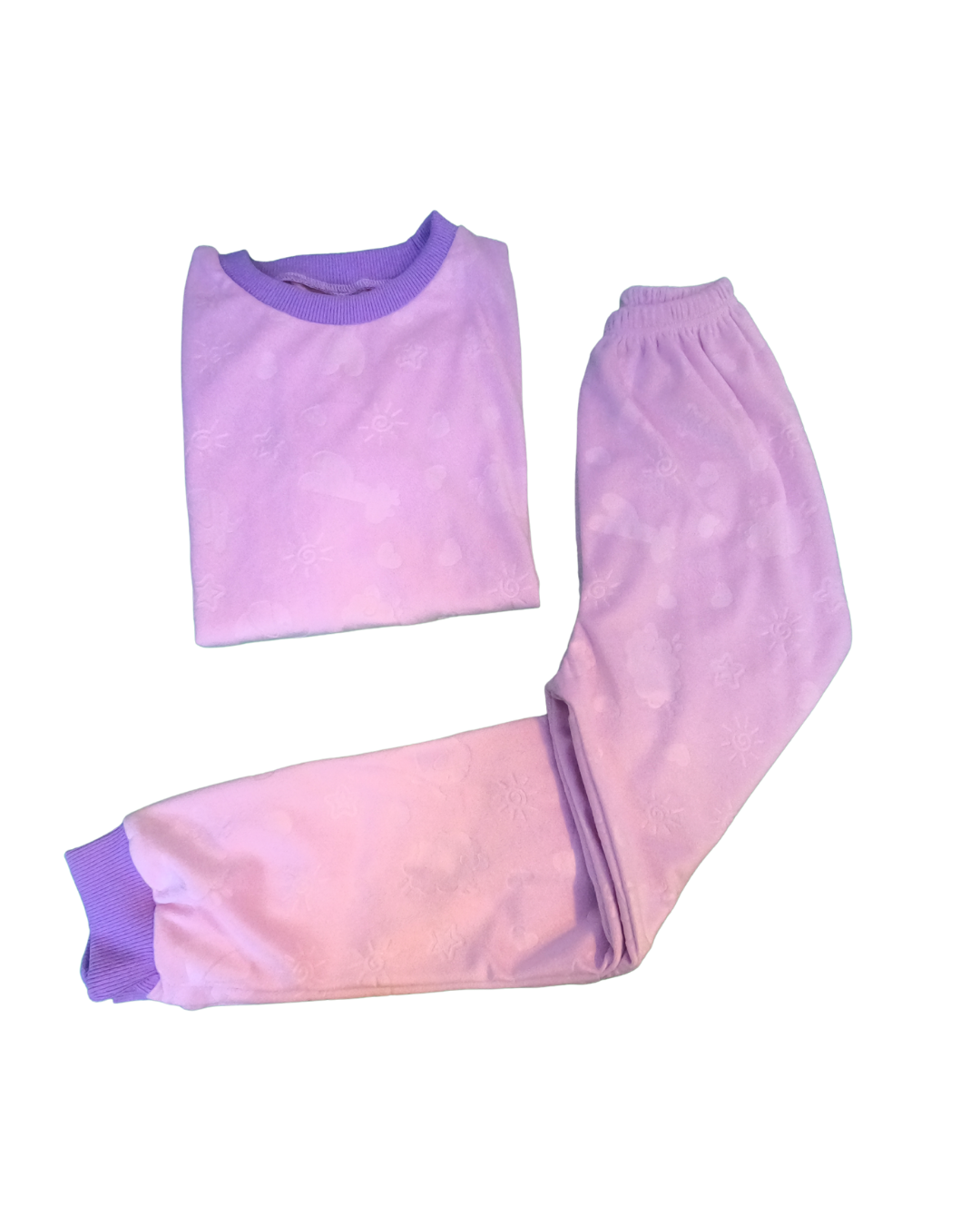 Pijama Terciopelo - Animalitos Lila