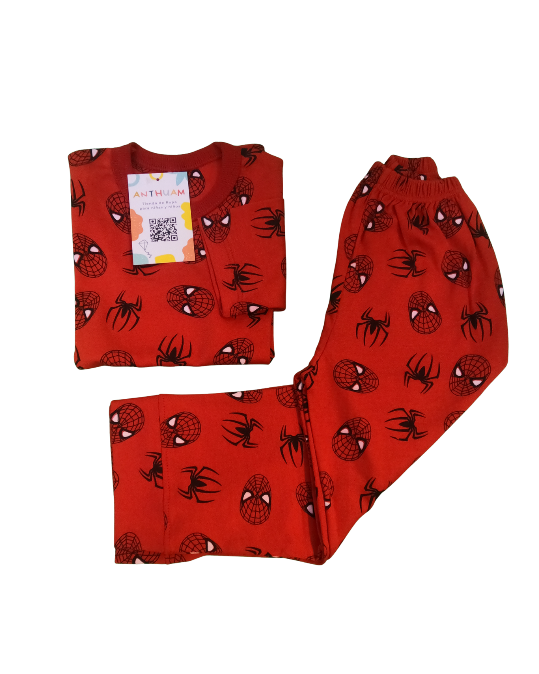 Pima Manga Larga - Spiderman rojo